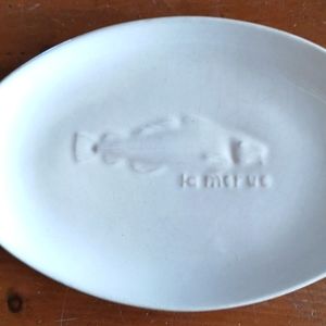 Vintage La Morue fish plate